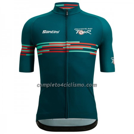 Maglia 2022 Deutschland Tour Manica Corta Verde Acqua